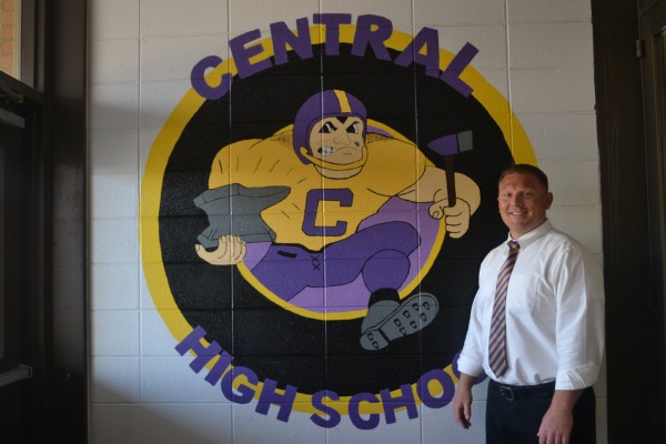 STEPPING UP -- Ryan Mallory is the new football coach at Central