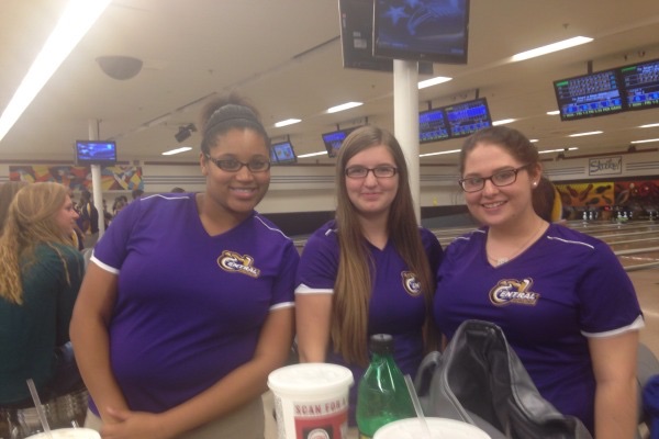 GIRL POWER -- D'Narrien Keith, Jordan Key. and Katie Chambers have become good friends through their common love of bowling.