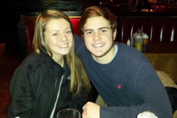 DATE NIGHT -- Haley Scarbrough and Chase Kelly enjoy a night out at one of their favorite restaurants, Sugars Ribs.