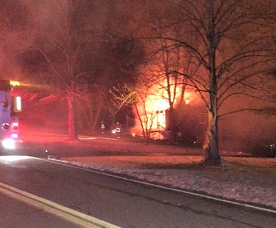 WALDON HOUSE FIRE -- The house of Brianna and Haley Dobbs and Kim and Kenny Waldon went up in flames on February 26, 2015. 