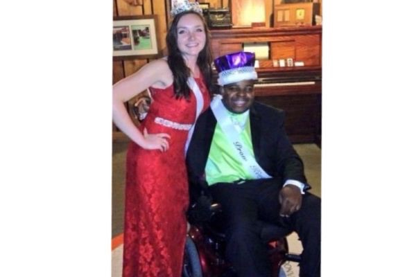 THE ROYALTY OF CENTRAL HIGH -- Summer Spurgeon and William Toney are crowned the 2015 Prom Queen and King.