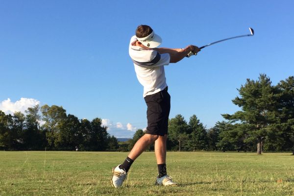 SWINGING HIS WAY TO STATE -- Senior Joseph Clark is working his way to the top as the only golfer for Central.