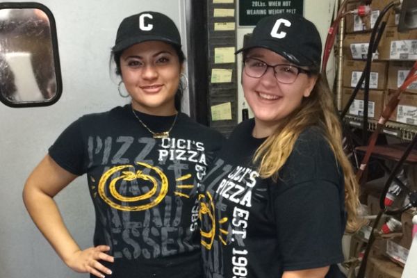 WORKING GIRLS -- Natalie Guevera (left) and Marisa Rawl (right) are two examples of students who have part-time jobs outside of school.