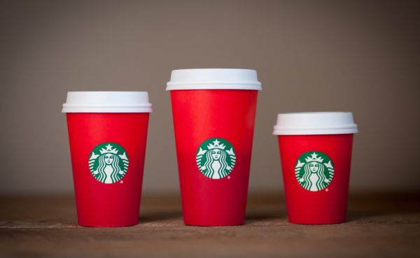 COMFORT IN A CUP -- No matter the exterior, Central students enjoy Starbucks drinks all year long.