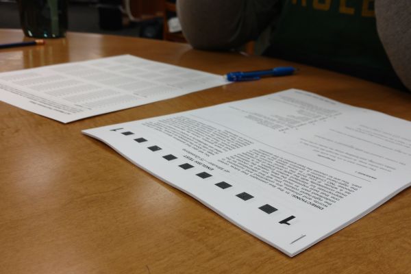 CENTRAL STUDENTS REQUIRED TO TAKE THE PRACTICE ACT-- Students reported to their testing rooms to do their best on the ACT practice! 