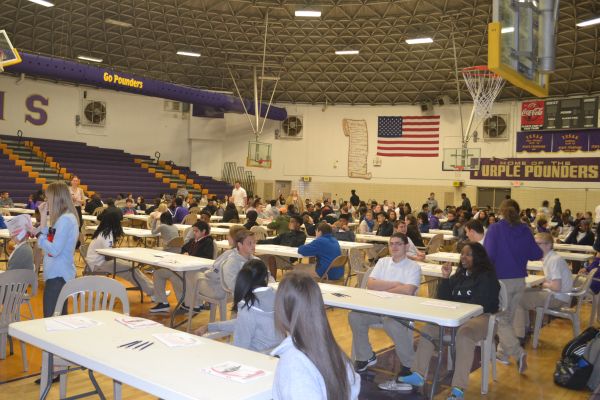 STUDENTS PREPARE FOR TN READY TESTING -- Sophomores prepare to take Part I of their English 10 TN Ready test. 