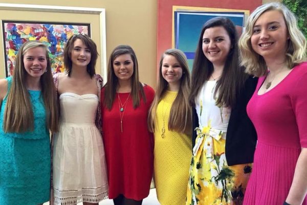 2016 CHATTANOOGA YOUNG WOMEN OF DISTINCTION -- Central High's Allie Nedeau (pictured second from right) is among six other high school seniors around Chattanooga to receive the award. 