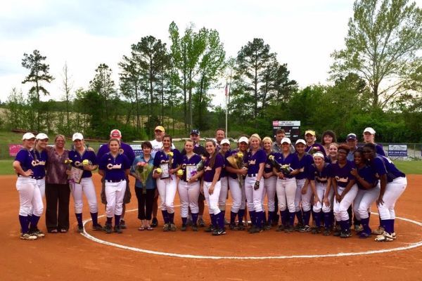 SOFTBALL SENIOR NIGHT -- The Lady Pounders softball team honors the seniors.