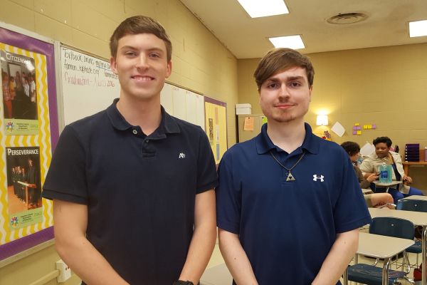 2016 GRADUATION SPEAKERS ANNOUNCED--- Tyler Colston and Jake Denton are preparing to speak at graduation. 