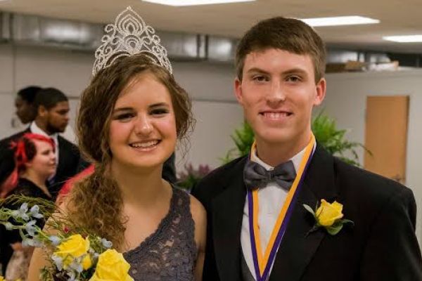 MR. AND MS. CENTRAL ANNOUNCED AT SENIOR DAY -- Jadyn Snakenberg and Jake Denton are announced Mr. and Ms. Central of 2016