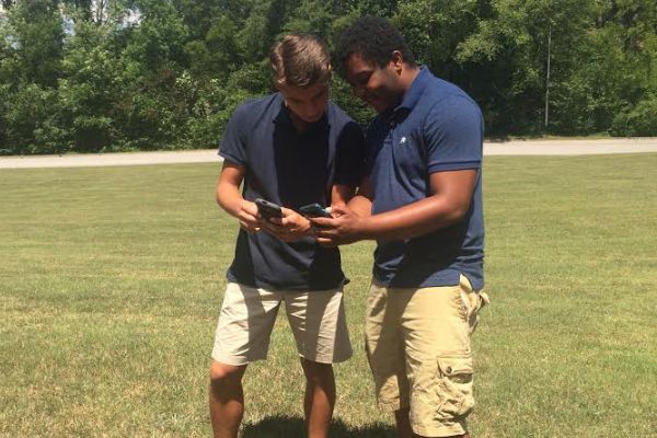 POKEMON GO IS A SUCCESS -- Students at Central High School gather to catch'em all!