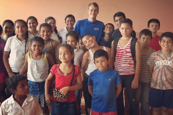 MATT JOYNER ACTS AS FATHER FIGURE --Before joining Centrals team of teachers, Matt Joyner spent summers teaching children in Nicaragua and played a large role as a father figure for many of the children. 