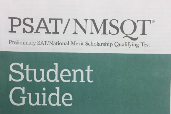 STUDENTS GET RESULTS OF THEIR PTSA TEST -- Students find out their scores and use them to determine things to work on for the future.