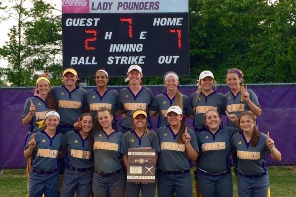 THE SOFTBALL TEAM -- The softball team is shown above after winning regionals last year.