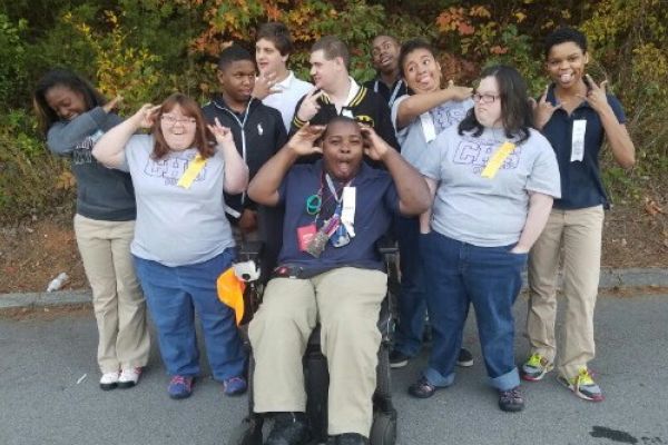 CENTRAL SPECIAL OLYMPICS TEAM KNOWS HOW TO HAVE FUN -- Special Olympic team poses for a sassy picture full of fun!