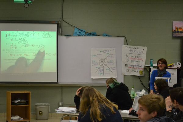 WHAT WOULD YOU DO IF YOU KNEW WHAT YOU KNOW NOW? -- Central teacher, Mrs. Brazaele, teaches her Algebra class.