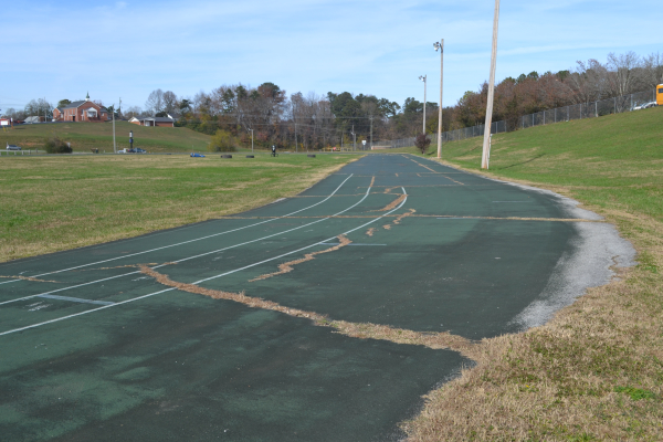 CENTRAL RECEIVING A BRAND NEW TRACK-- Old Track Before the Start Of New Track.