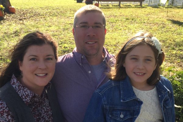 AMY CLAY AND HER FAMILY -- Amy Clay (left), her husband, Ken Clay (middle), and their daughter, McKensie (right) enjoy a day together.