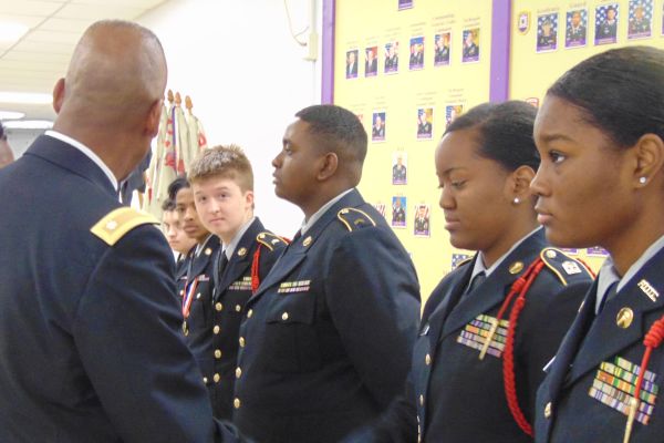 CENTRAL HIGH SCHOOL JROTC INSPECTION DAY.