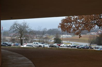 SHIFTING WEATHER POSES CONCERNS FOR STUDENT'S SAFETY-- Snow, sleet, ice, and cold  temperatures makes venturing to school dangerous.