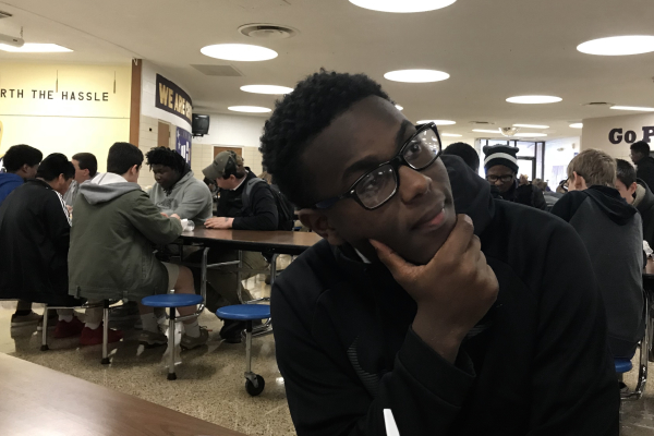 STUDENTS REFLECT ON 2017 IN HOPES OF AN OPTIMISTIC NEW YEAR -- Shaqune Stewart, a sophomore at Central, reminisces the previous year.