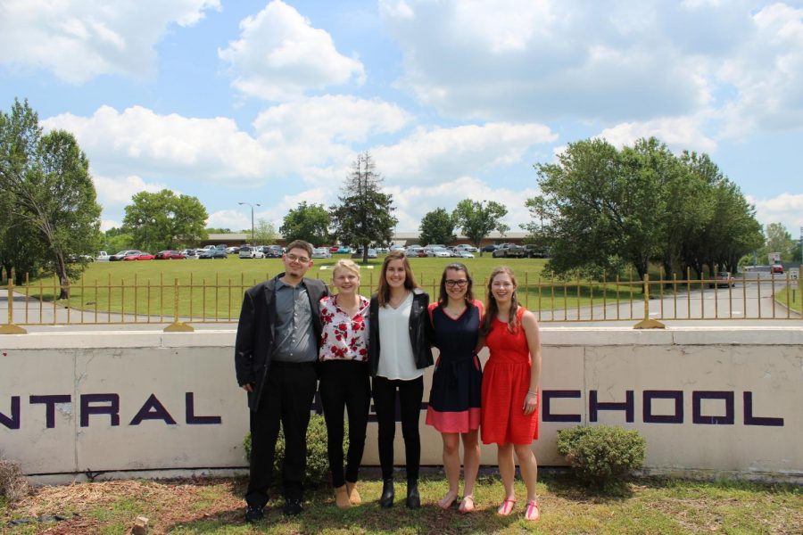 THE FINISH LINE -- The last group shot of the Digests five seniors. We are family. 