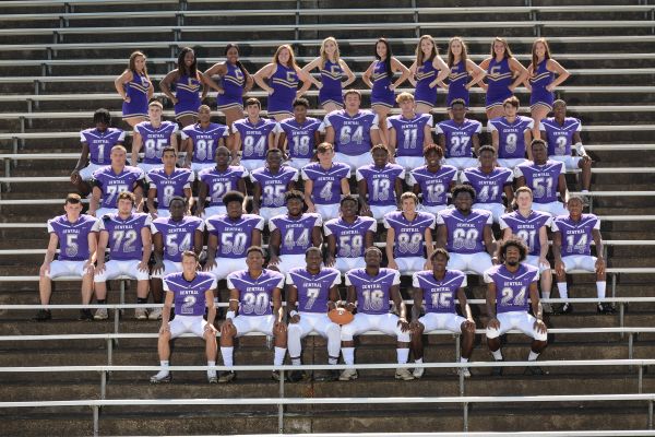 2018 FOOTBALL AND CHEER TEAM -- Central football looks forward to a great season.