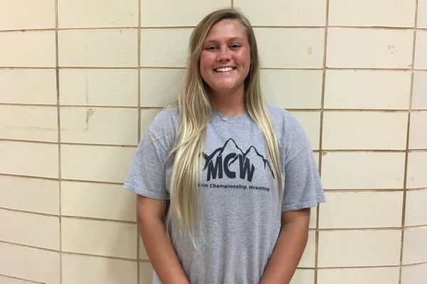 STUDENTS TEACHER SHULTZ WORKING ON MASTERS IN PHYSICAL EDUCATION -- Allie Shultz,, Coach Bloodsaws new student teacher, is motivated to reach her goal of becoming a Physical Education teacher.