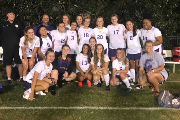 THE 2018-2019 GIRLS SOCCER TEAM CONCLUDES THEIR SEASON AFTER MONTHS OF HARD WORK -- The team posing for a picture after their last game of the season.