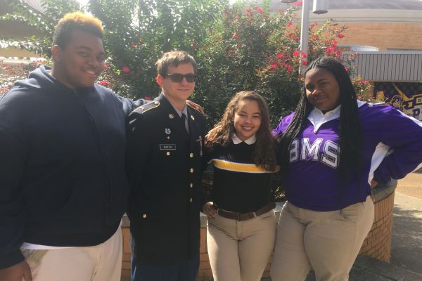 THE 2018-2019 YEAR SOPHOMORE CLASS OFFICERS -- Pictured left to right, sophomore class officers Kenyon McCrobey, Riley Martin, Destiney Smith, Erin Bell.