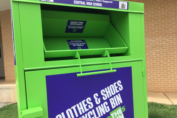 CENTRAL CONTINUES TO ACCEPT DONATIONS TO THE CLOTHES BIN --
Anyone interested in helping the environment while supporting the Central Digest can donate articles of clothing to the Clothes Bin located behind the school.