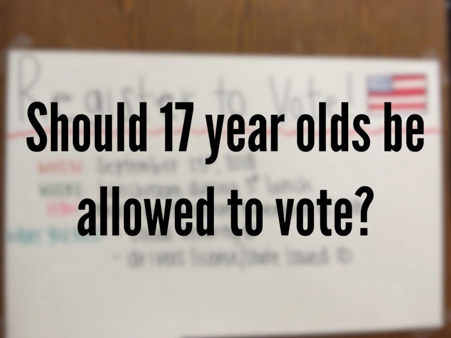 Officials are debating whether or not to lower the voting age to 17.