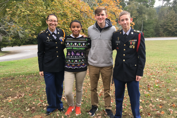 2018-2019 JUNIOR CLASS OFFICERS APPOINTED BY 2020 CLASS-- The Junior class officers from left to right: Jazmynn Ball (Secretary), DayOnna Carson (President), Jack Neely (Vice President), Tyler Mullins (Treasurer).