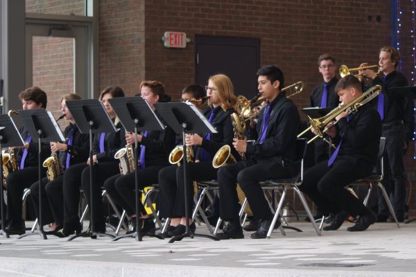 CENTRAL HIGH SCHOOL BANDS DISPLAY ABUNDANT TALENT IN MULTIPLE ENVIRONMENTS -- The Central High School Jazz Band performed at Miller Park as part of "String Theory in the Parks."