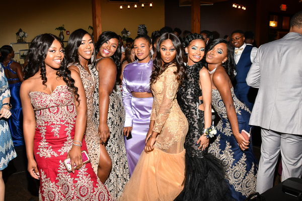 CENTRAL WALKS THE RED CARPET --  Central students from 2018's prom enjoy the big night with friends.