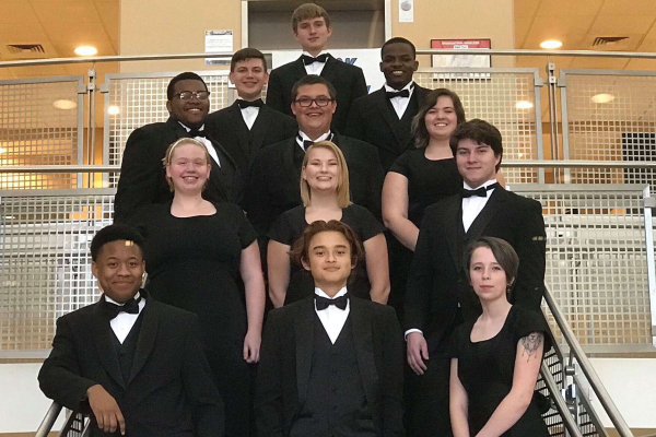 THE CENTRAL SOUND'S NUMEROUS GIFTED MUSICIANS PARTICIPATE IN DISTINGUISHED HONOR BANDS -- Central's exceptional musicians enjoy strengthening their skills and spending time together at the UTC Tri-State Honor Band.