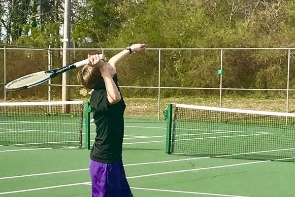 TENNIS TEAM CONTINUES TO PRACTICE IN HOPES OF DEFEATING OPPONENTS IN NEW LEAGUE -- Centrals tennis team has practiced enough to where they are confident to take on their new league.