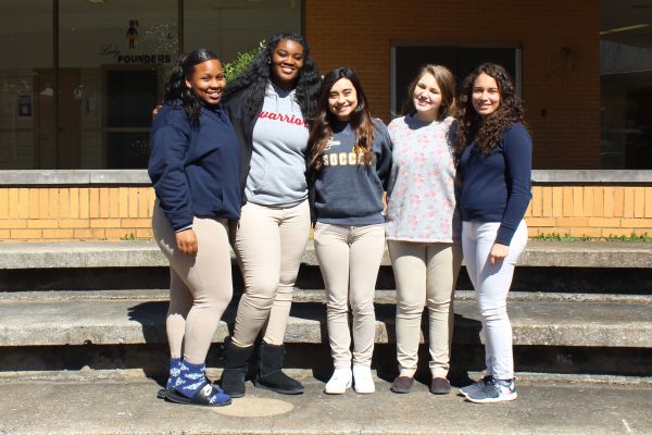 2019 MISS CENTRAL COURT NOMINEES ANNOUNCED -- From left to right is Zariah McDonald, Kayla Henderson, Anahi Colunga, Laurelie Holmberg, and EdicKlee Frias-Cruz are this year's nominees.