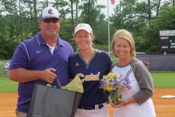 CLIFF MORGAN (96) CONTINUES A LEGACY BEYOND BASEBALL-- Morgan (left) stand with his daughter Tatum Morgan(Center) and Wife (Stacy)