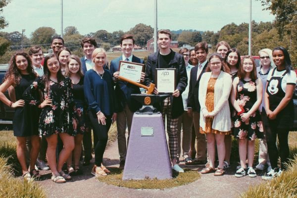 THANK U, NEXT -- The Central Digest Staff celebrates becoming a SNO Website of Distinction and gaining Superior rating at SIPA.