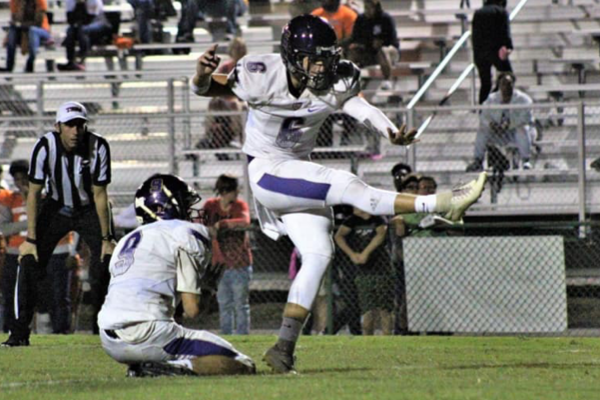 SENIOR JAMESON WILLARD RECEIVES THREE YEAR ROTC SCHOLARSHIP -- Alongside his ROTC duties, Jameson Willard served as the football team's kicker his junior and senior year.