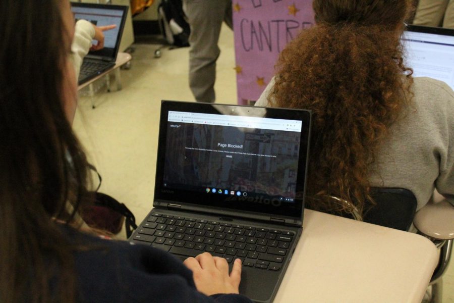DO SCHOOL CHROMEBOOKS BLOCK MORE THAT NECESSARY? -- A school issued Chromebook blocks a student from accessing a certain website.