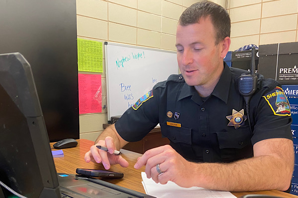 OFFICER PAUL SOYSTER RETURNS TO CENTRAL AFTER RECOVERING FROM INJURY -- Officer Paul Soyster has returned to Central with a goal of getting to know the current student body before the 2019-2020 school year concludes.