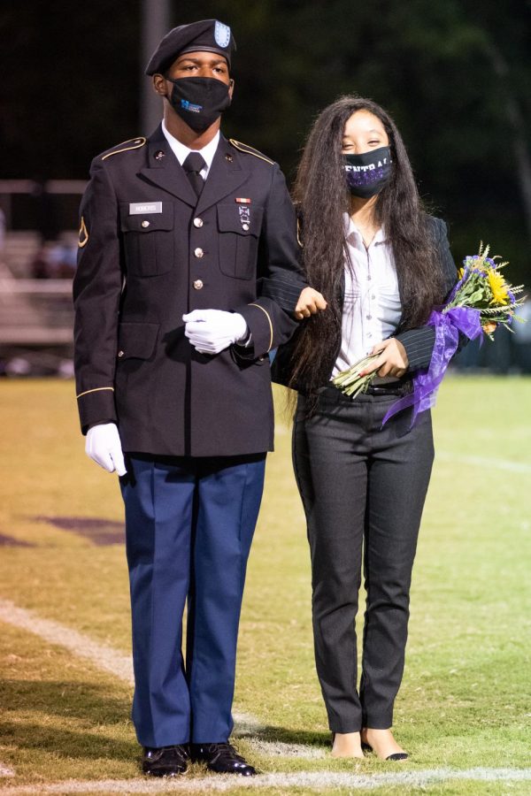 PHOTO GALLERY: HOMECOMING 2020 --Dallana Nolanzco is presented as a member of the 2020 Homecoming Court, escorted by Deondree Roberts.