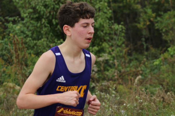 PHOTO GALLERY: CENTRAL CROSS COUNTRY FOR 2020-21 SEASON -- Junior Blake Chambers paces himself to get through the race. 