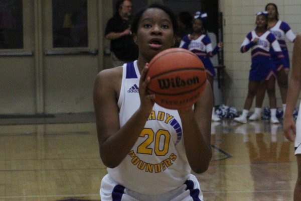 CENTRAL GIRLS BASKETBALL RETURNS FOR 2020-2021 SEASON --Rayne Glover takes a free throw.