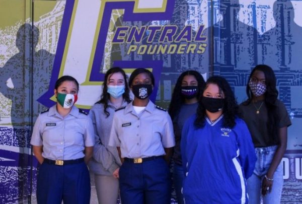 2021 MISS CENTRAL COURT NOMINATIONS SHINE LIGHT ON SCHOOL -- From left to right, Seniors Dallana Nolasco, Ashlee Smith, Africa Phinezy, Madison Taylor, Destiny Smith, and Ashley Lackey were chosen to be on the Miss Central Court. 