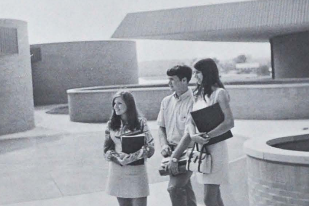 Shown in the 1969 picture are Pam Bowman, Arthur Finch, and Susan McNamara. 