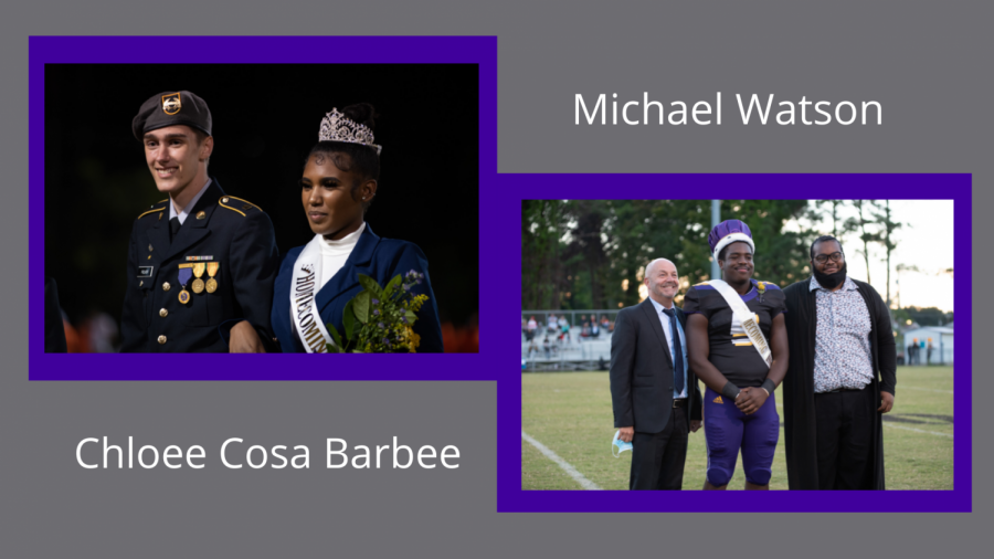 BARBEE%2C+WATSON+CROWNED+AS+2021+HOMECOMING+ROYALTY+--++Barbee+%28left%29+and+Watson+%28right%29+were+crowned+at+the+Homecoming+game.