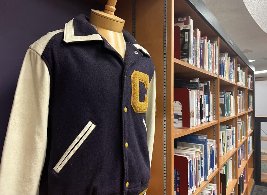 EXTRA INNINGS: RETURN OF VARSITY LETTERS -- A 19-- letterman jacket pictured in Centrals E.Y. Chapin Library. 